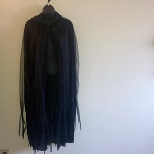 Hooded Black Cape